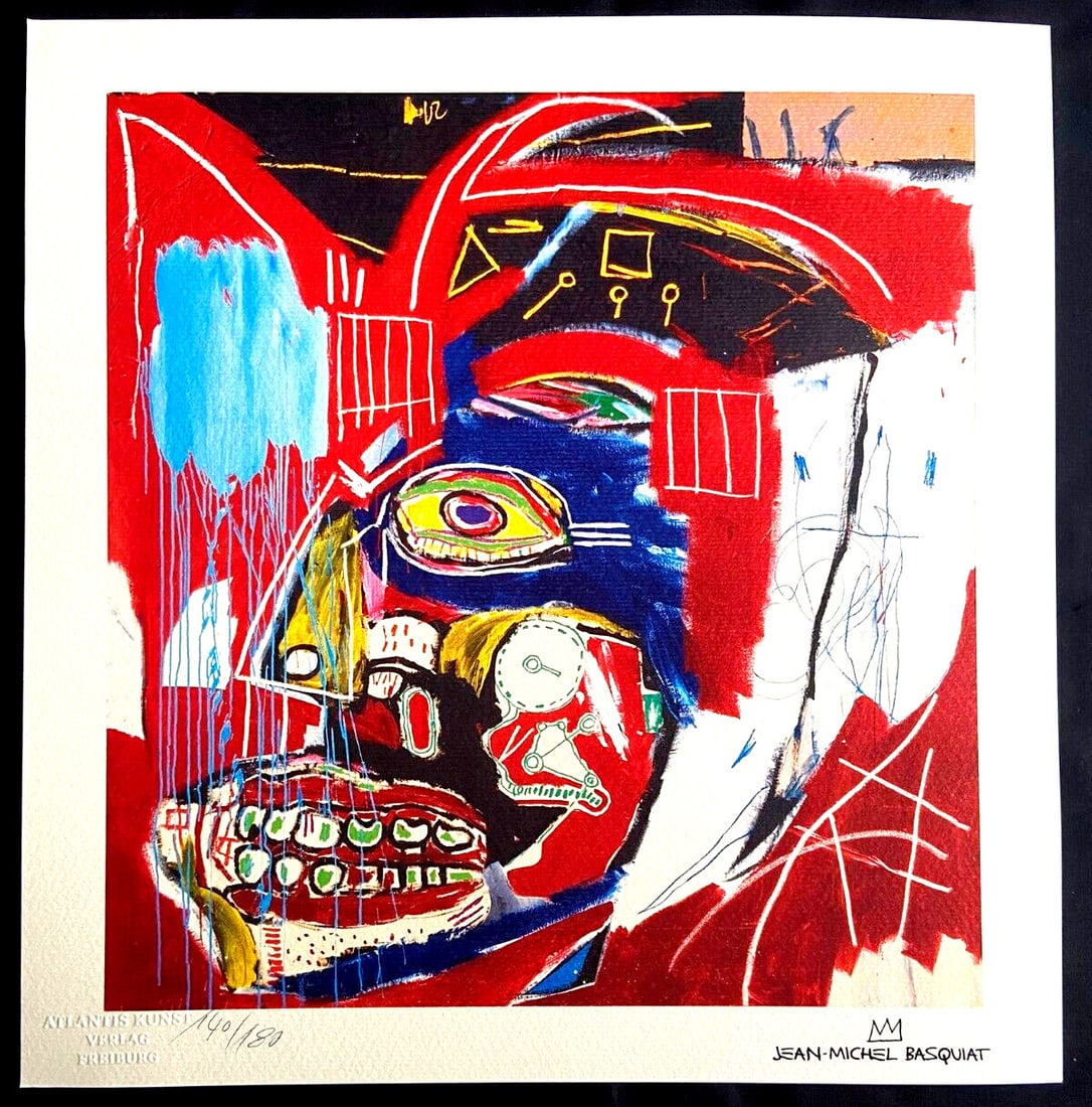 Numbered Jean-Michel Basquiat Lithograph C.O.A. (1 of 11)