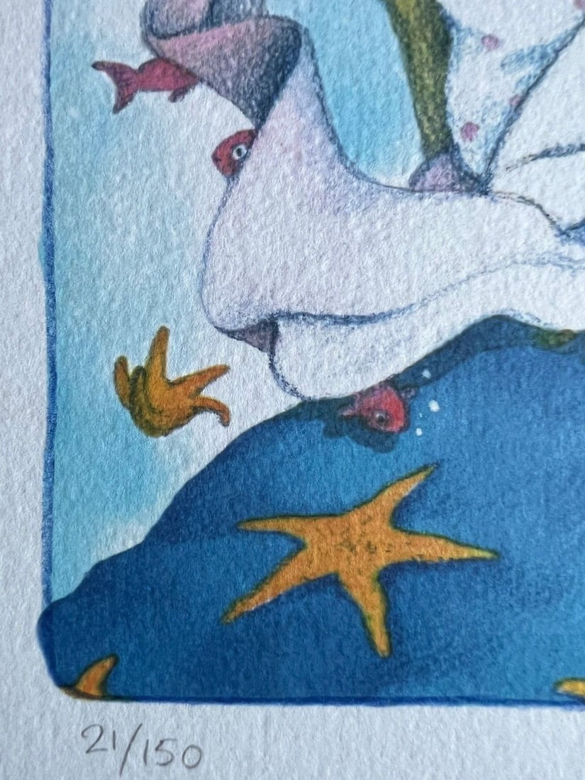 Numbered Alessandra Roberti Lithograph Mixed Technique - 7