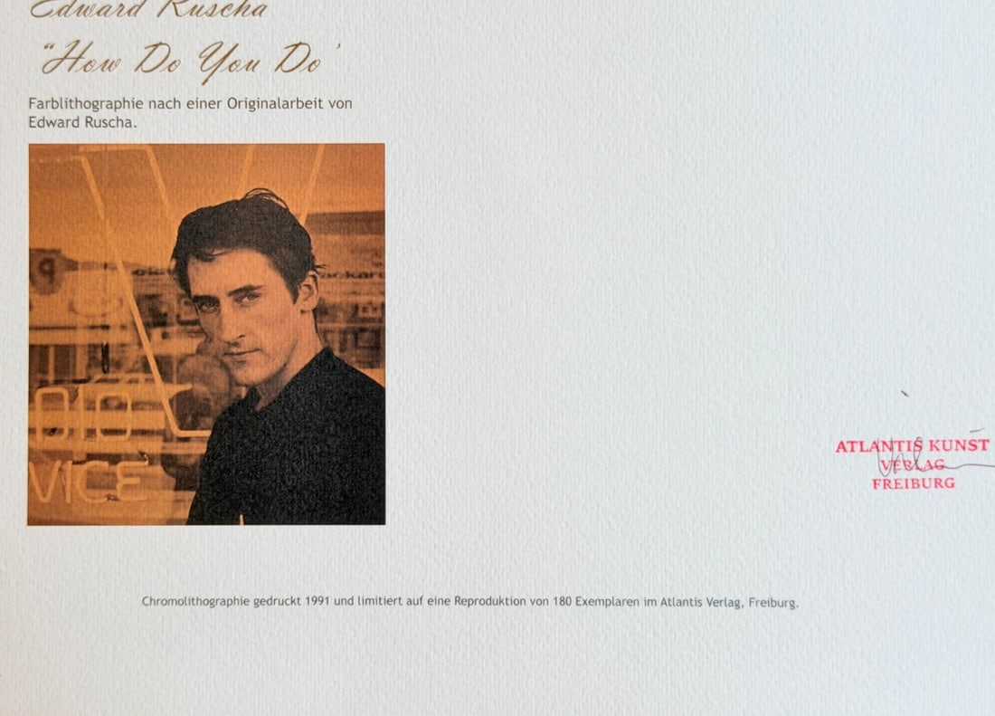 Lithograph Ed Ruscha - 11