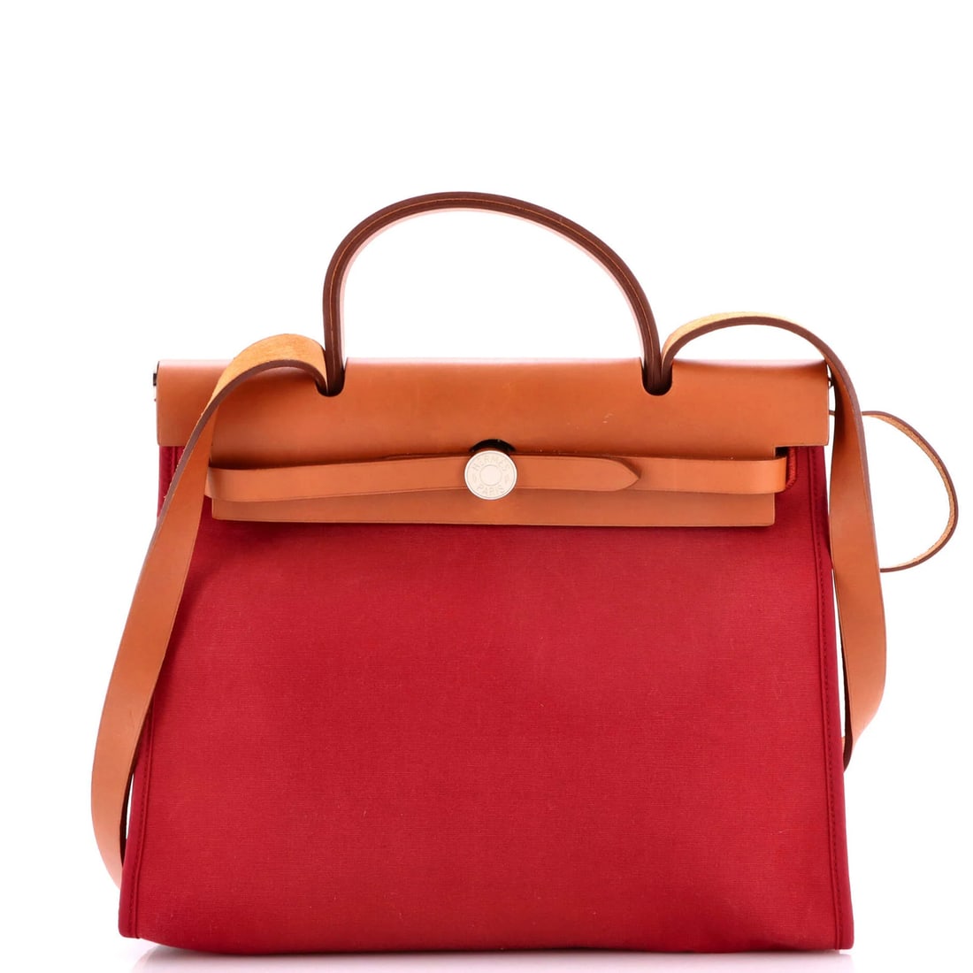 31 Hermes Herbag Zip Leather and Toile (1 of 8)