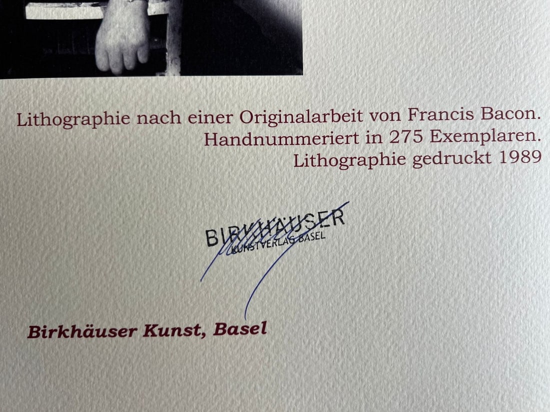 Rare Francis Bacon Lithograph # - 11