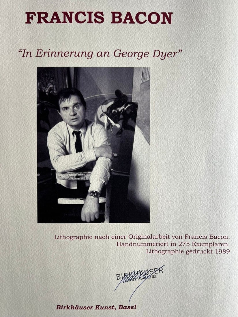 Rare Francis Bacon Lithograph # - 9