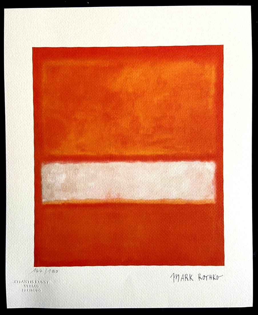 180 Mark Rothko Lithograph Numbered Op - 2