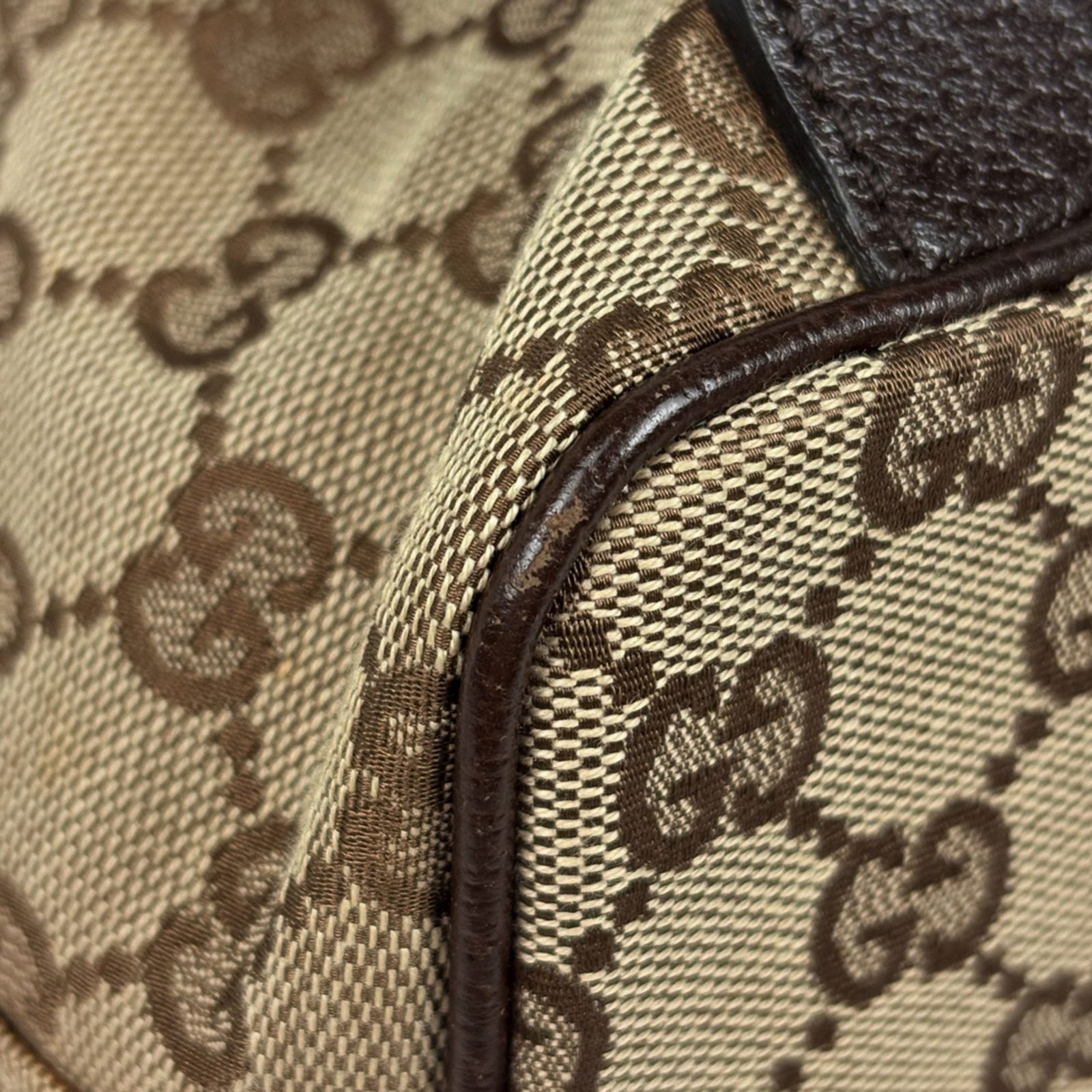 Gucci Canvas and Leather Backpack - 3