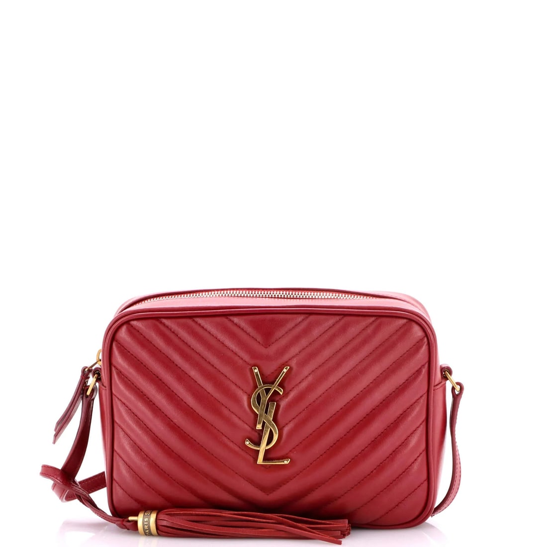 Saint Laurent Small Matelasse Chevron Leather Camera Bag (1 of 7)