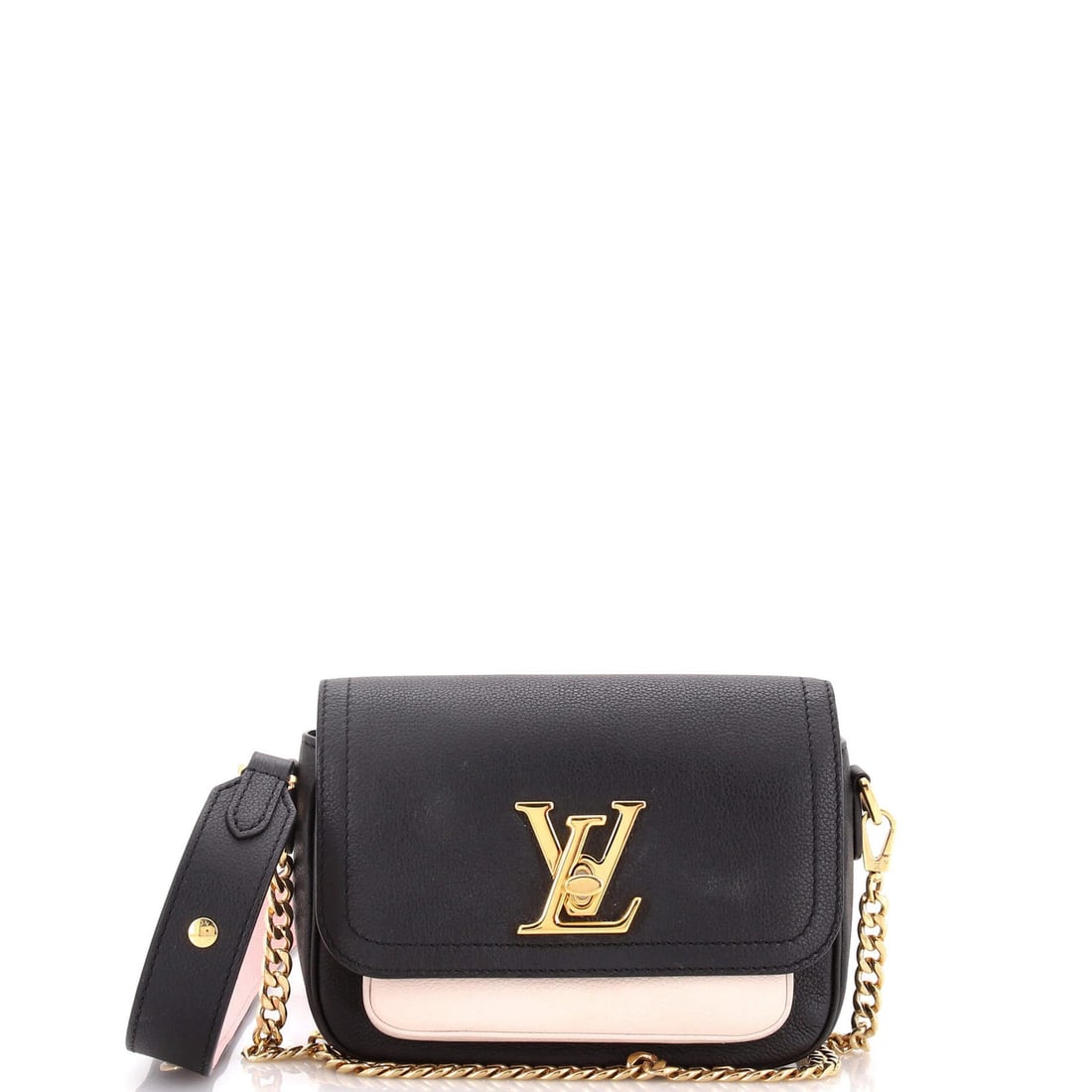 Louis Vuitton Lockme Tender Handbag in Leather: Louis Vuitton Lockme Tender Handbag in Leather Experience the timeless elegance of Louis Vuitton's iconic Lockme Tender Handbag, crafted from premium leather and adorned with gold hardware. This