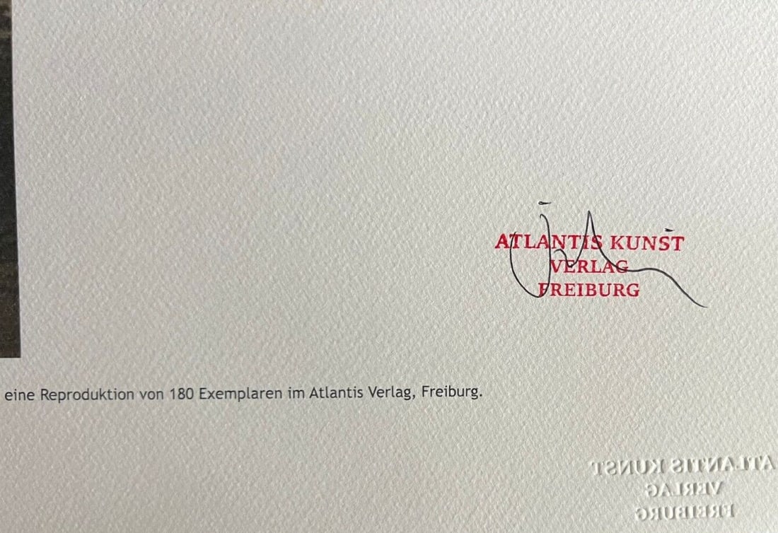 David Hockney Lithograph # Stamp - 10