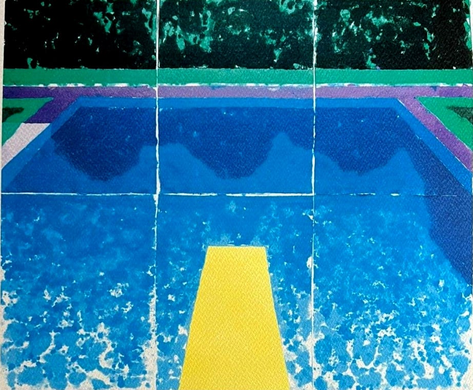David Hockney Lithograph # Stamp - 2