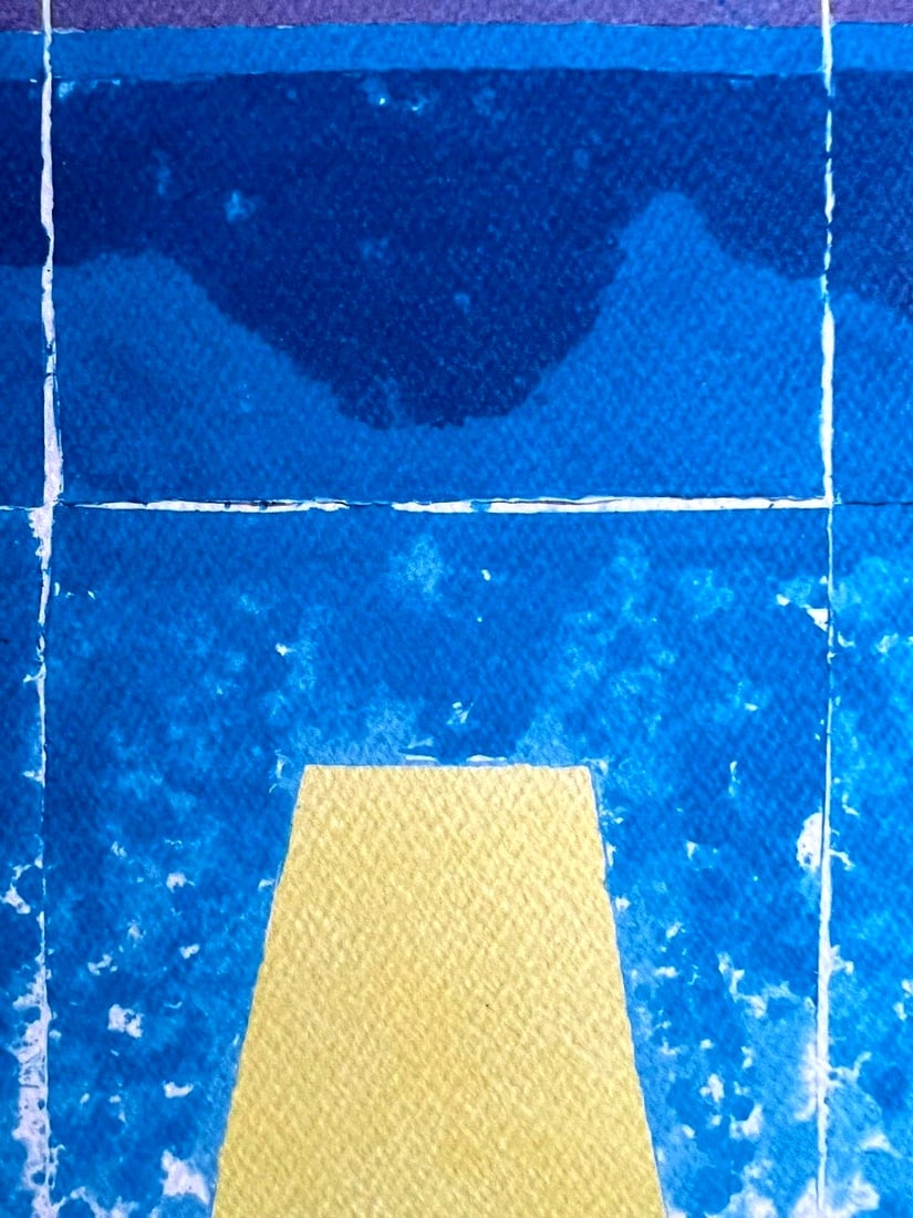 David Hockney Lithograph # Stamp - 4