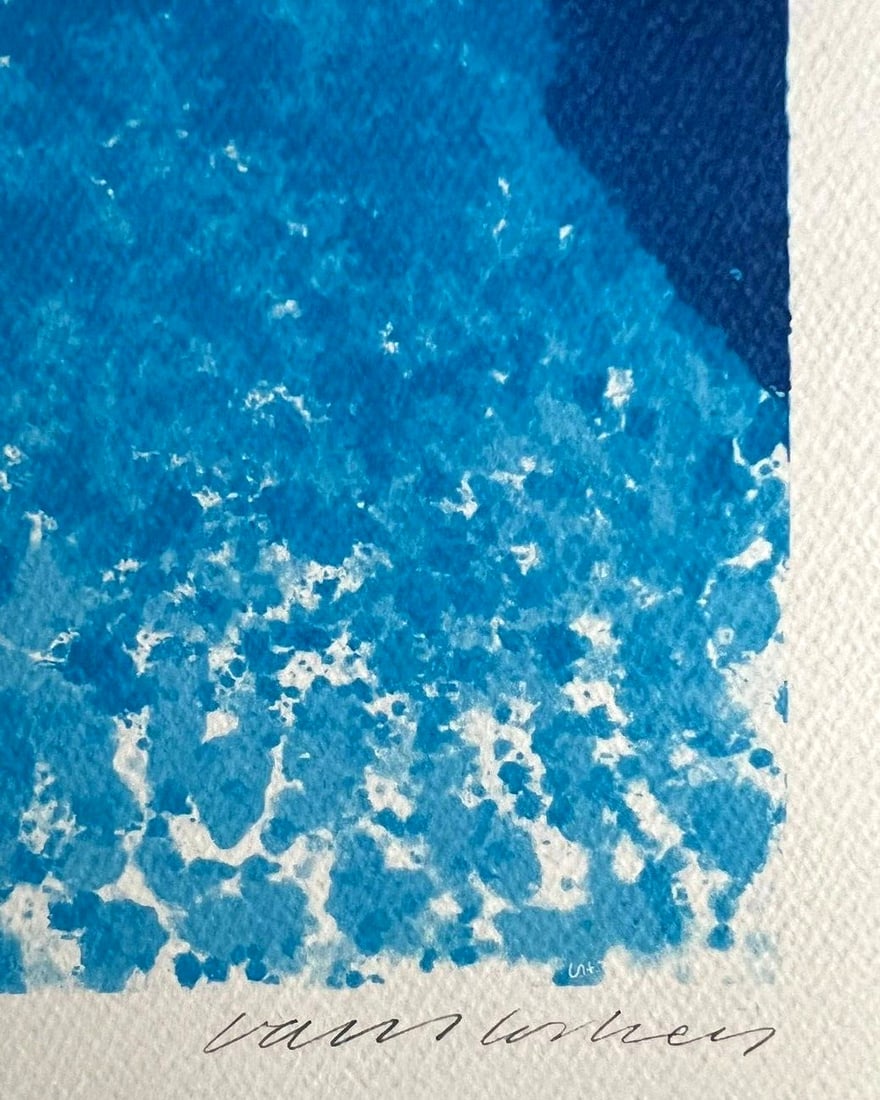 David Hockney Lithograph # Stamp - 6