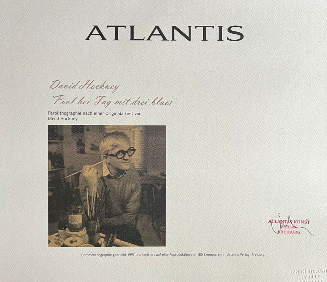 David Hockney Lithograph # Stamp - 7