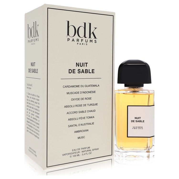Bdk Nuit de Sable Perfume by Bdk Parfums Eau de Parfum Spray for Unisex: Bdk Nuit de Sable Perfume by Bdk Parfums Eau de Parfum Spray for Unisex Experience the allure of Bdk Nuit de Sable Perfume, a sophisticated unisex fragrance that combines rich scents with elegance.