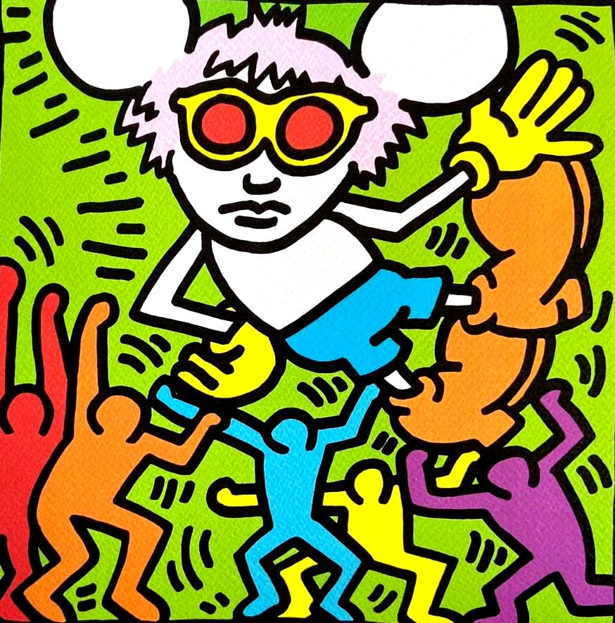 Numbered Keith Haring Lithograph 'Andy Mouse' - 2
