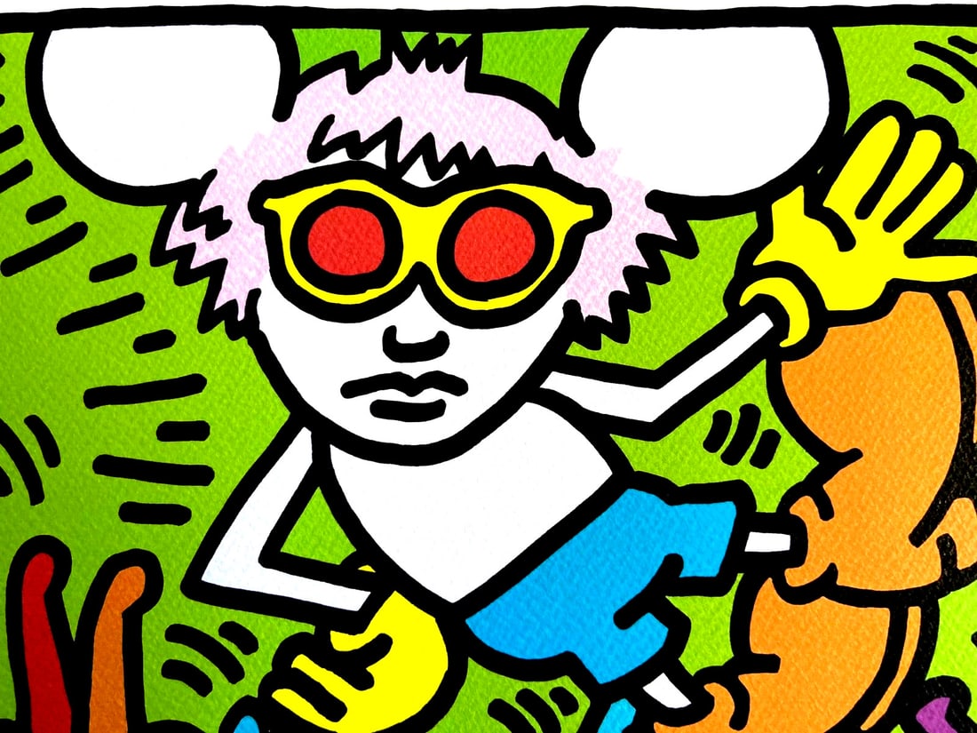 Numbered Keith Haring Lithograph 'Andy Mouse' - 3