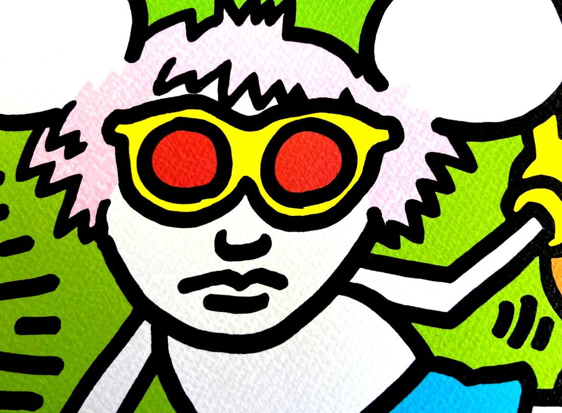 Numbered Keith Haring Lithograph 'Andy Mouse' - 4
