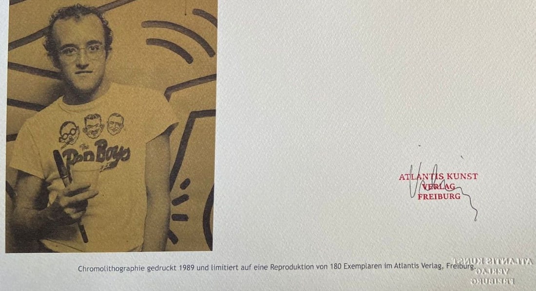 Numbered Keith Haring Lithograph 'Andy Mouse' - 9