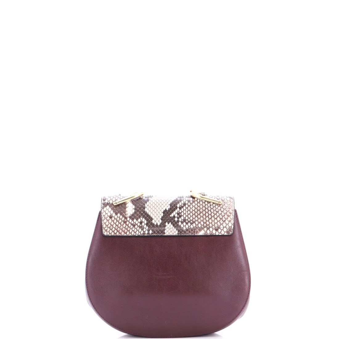 Chloe Drew Small Python Suede Crossbody Bag - 3