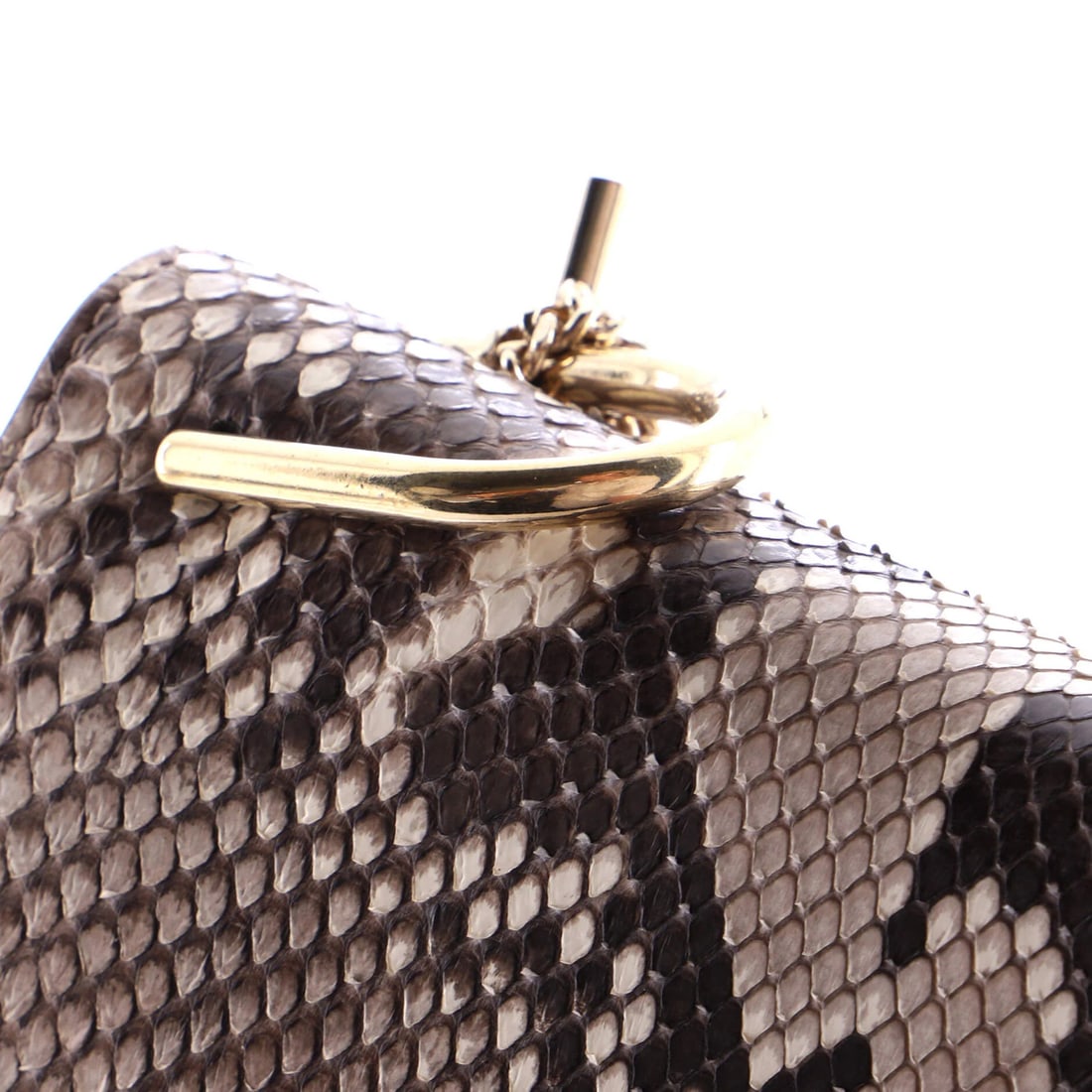 Chloe Drew Small Python Suede Crossbody Bag - 7