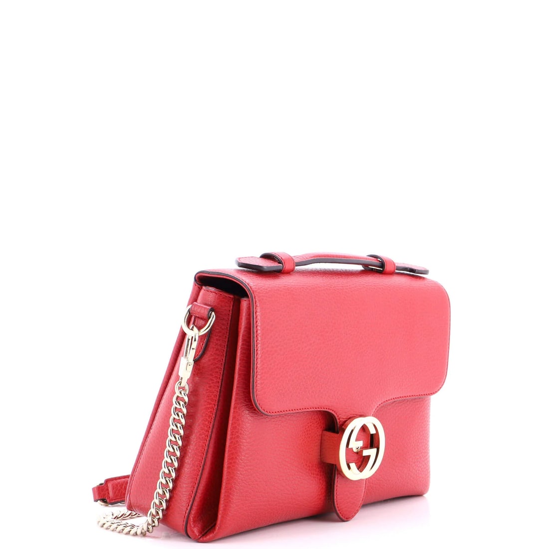 Gucci Interlocking Small Leather Top Handle Bag - 2