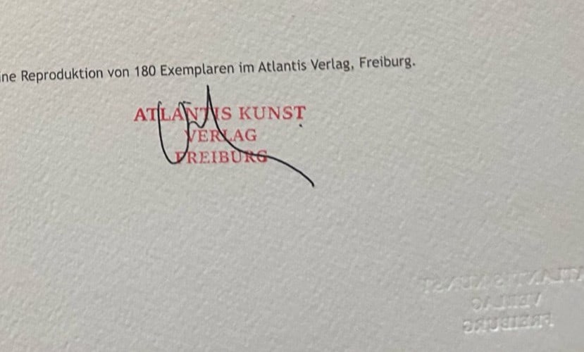 Fontana Lithograph 1978 - 10