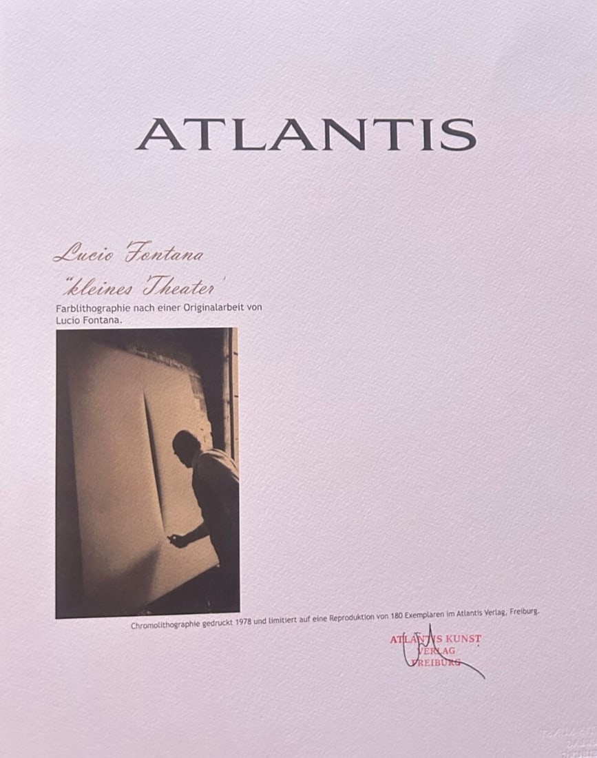 Fontana Lithograph 1978 - 7