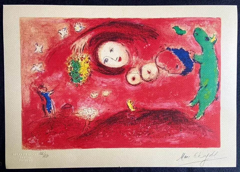 Marc Chagall Lithograph #numbered stamp - 2