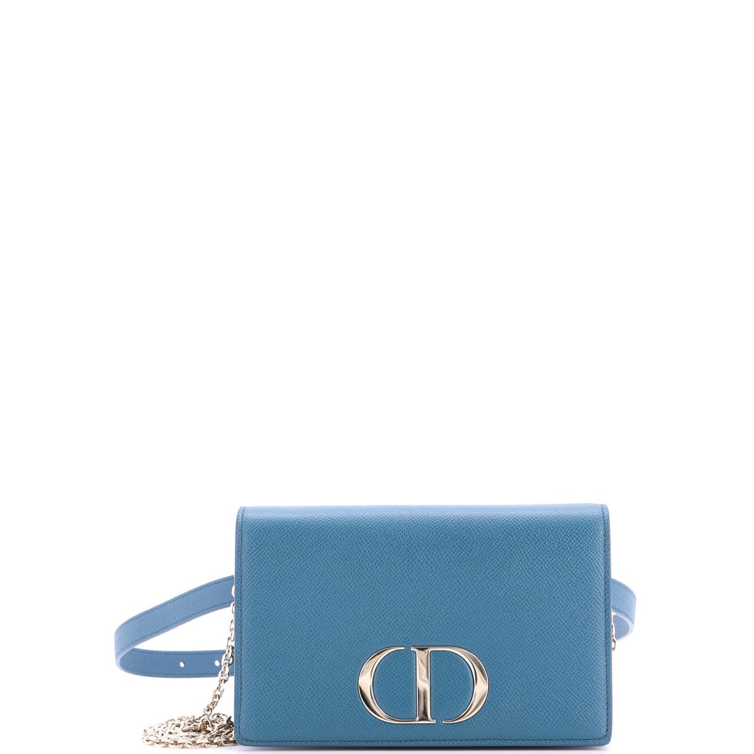 Leather Christian Dior 30 Montaigne 2-in-1 Pouch: Leather Christian Dior 30 Montaigne 2-in-1 Pouch A stunning Christian Dior 30 Montaigne 2-in-1 Pouch in sleek blue leather, this versatile bag can be worn as a belt bag or a shoulder tote. Its