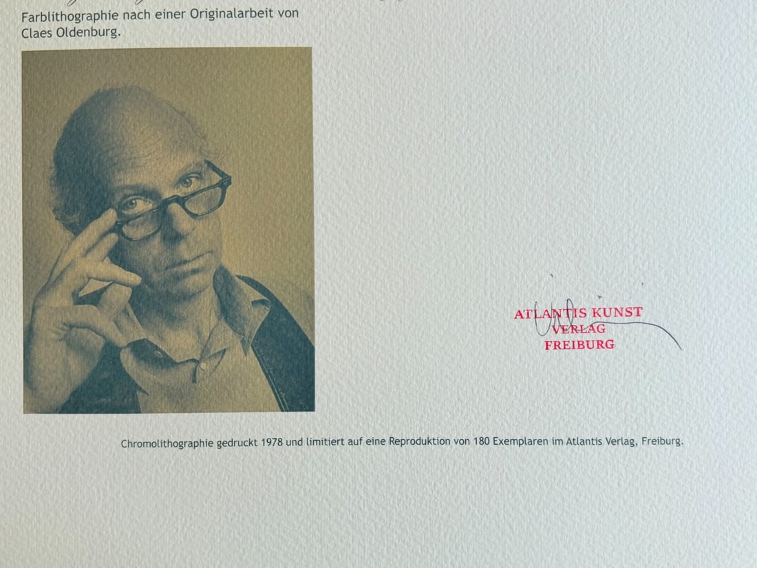 # Claes Oldenburg Lithograph Numbered - 11