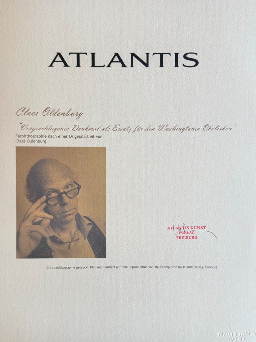 # Claes Oldenburg Lithograph Numbered - 9