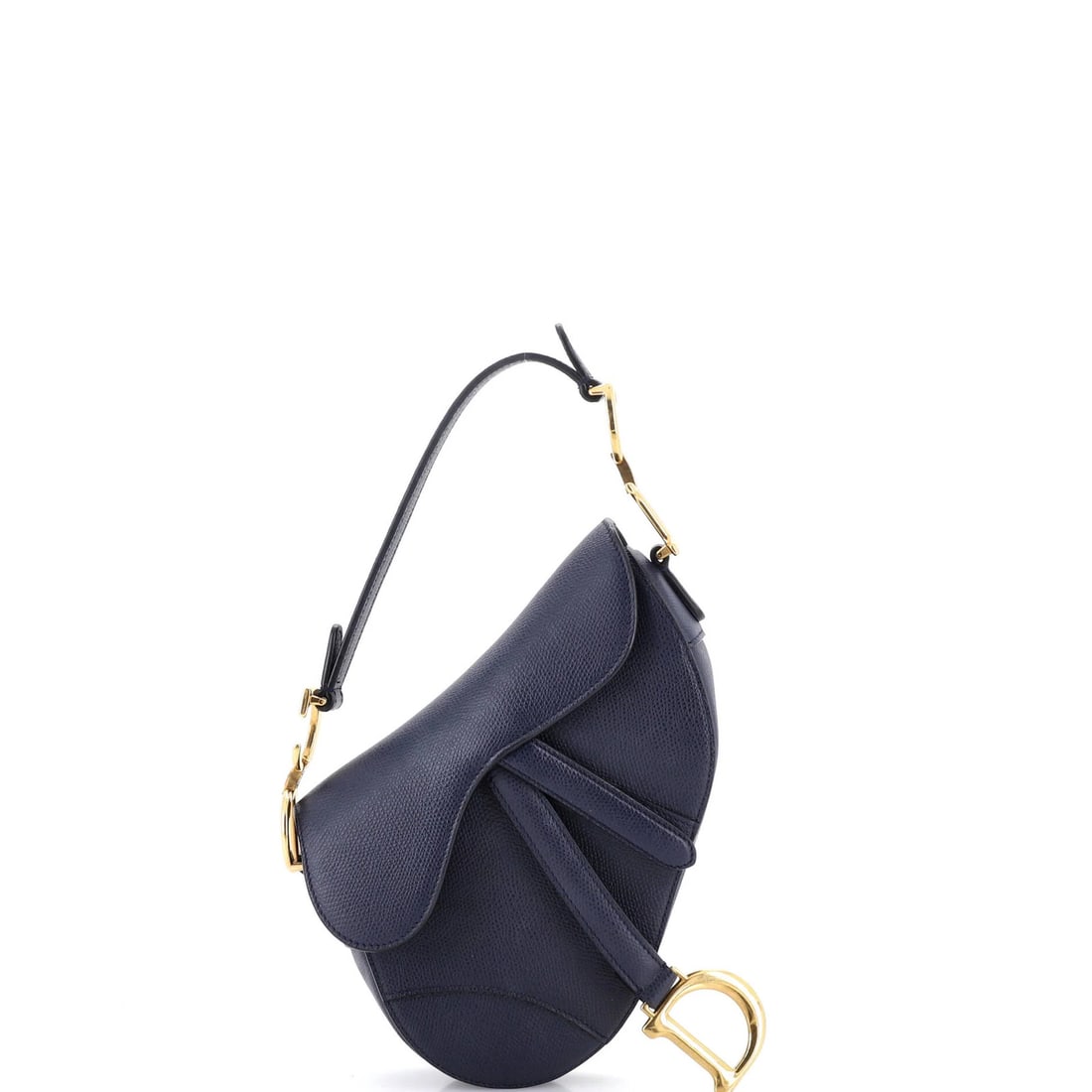 Christian Dior Mini Saddle Leather Handbag: Christian Dior Mini Saddle Leather Handbag Elevate your everyday style with the iconic Christian Dior Mini Saddle Leather Handbag, boasting sleek blue leather exterior and rich interior details. This