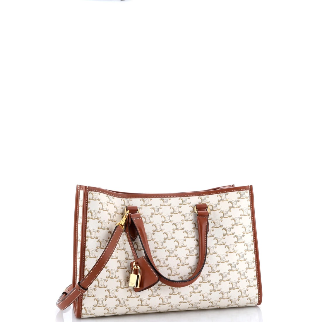 Mini Celine Horizontal Cabas Tote Triomphe Coated Canvas - 2