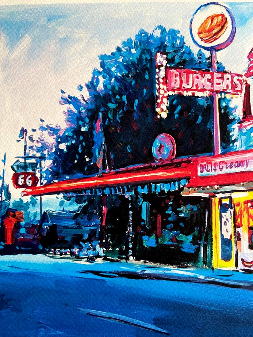 Museum Bob Dylan Lithograph "Route 66" Numbered Art - 4