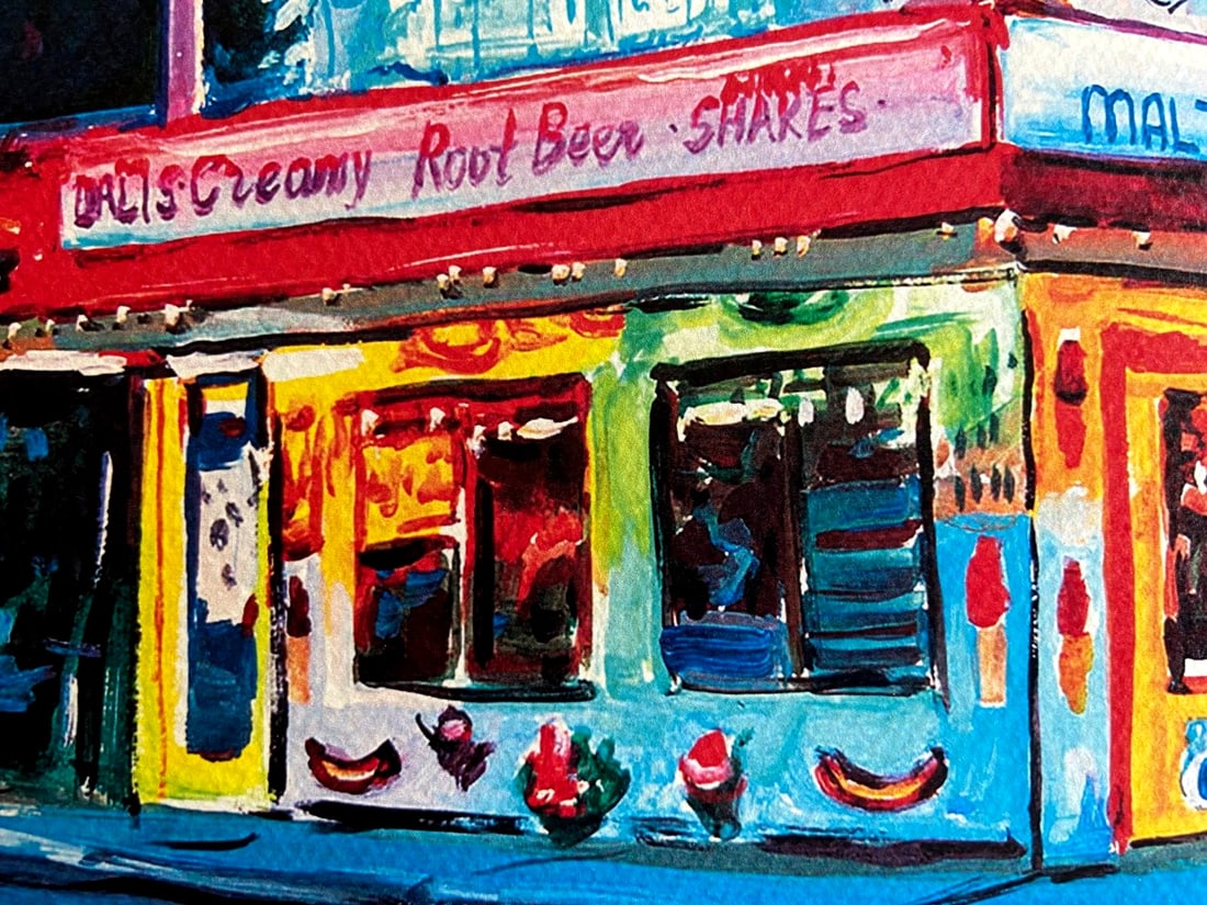 Museum Bob Dylan Lithograph "Route 66" Numbered Art - 7