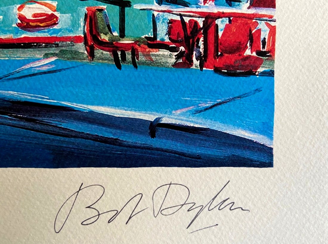 Museum Bob Dylan Lithograph "Route 66" Numbered Art - 9
