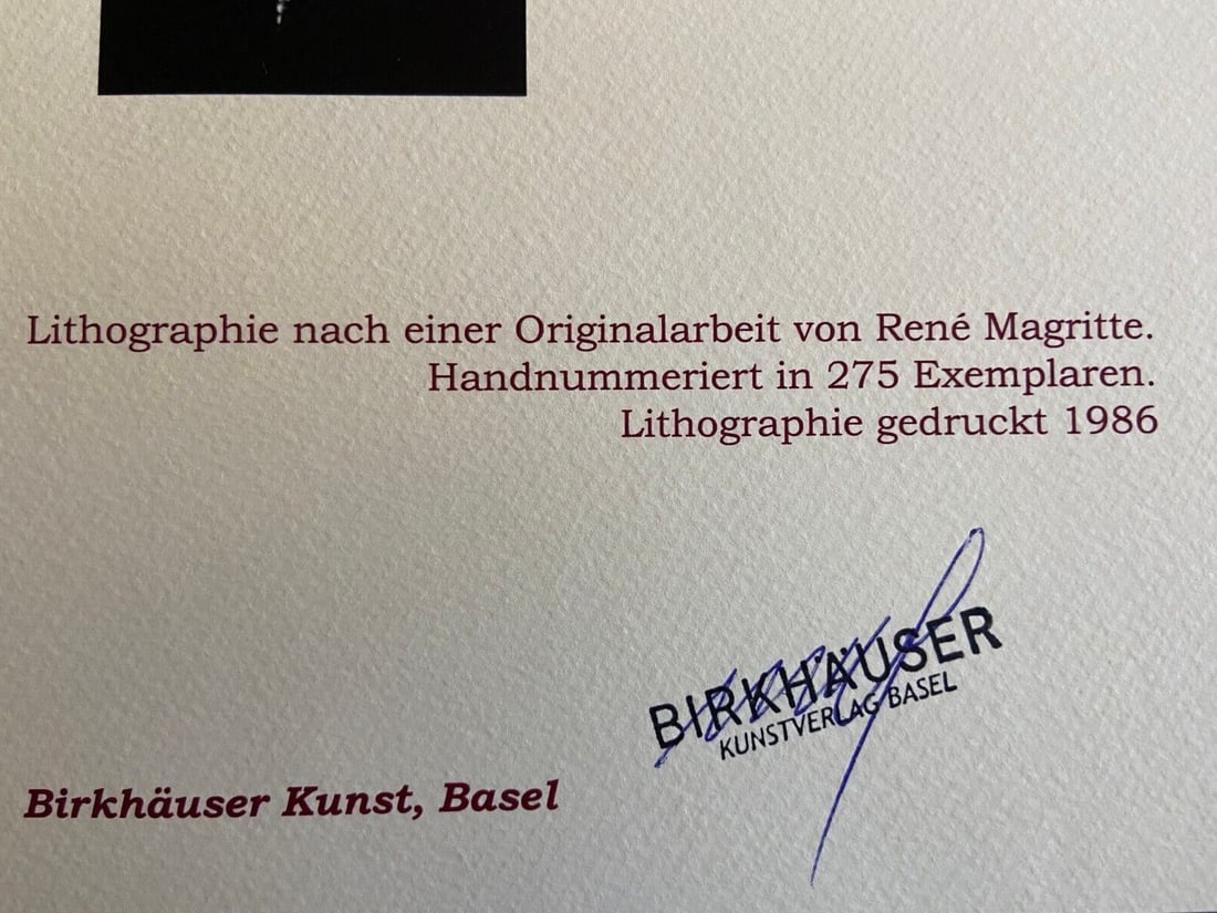 Ren Magritte Lithograph # - 10