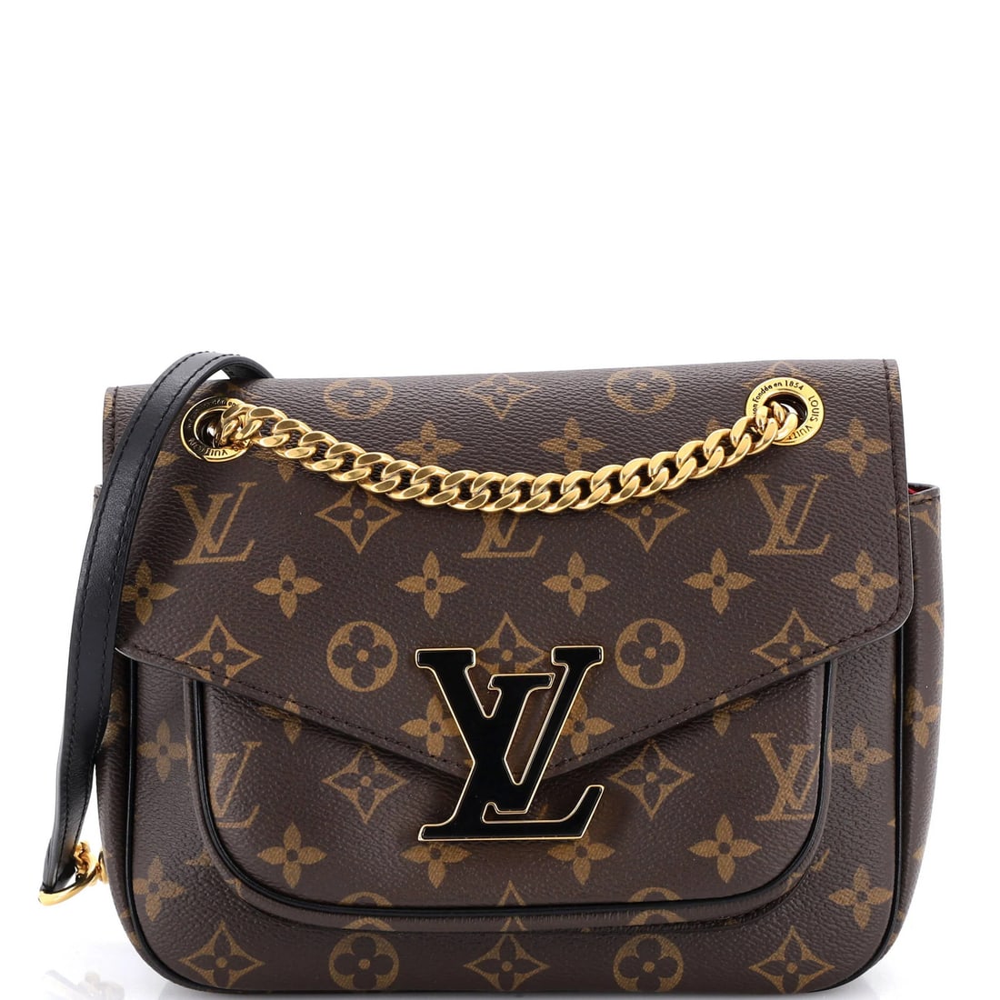 Louis Vuitton Monogram Canvas Passy Handbag: Louis Vuitton Monogram Canvas Passy Handbag Experience the timeless elegance of the iconic Louis Vuitton Passy handbag, boasting its signature monogram canvas exterior in rich brown tones. With its cl