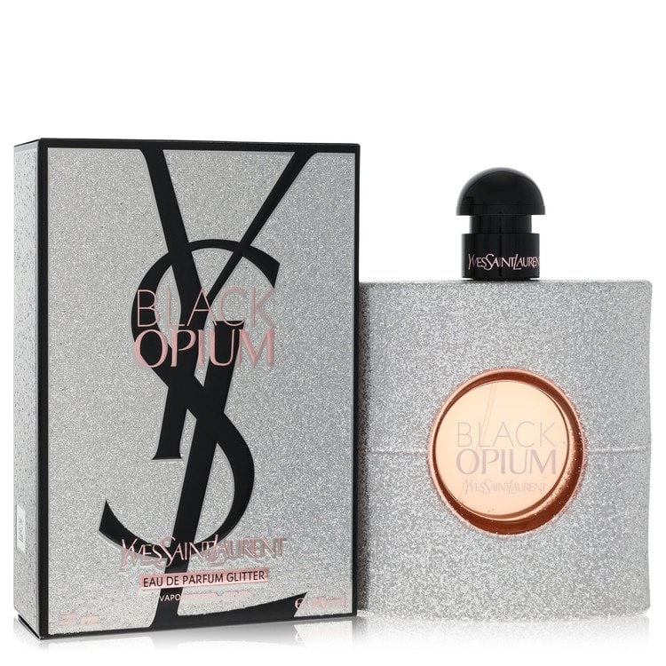 Yves Saint Laurent Black Opium Eau de Parfum Spray (Glitter): Yves Saint Laurent Black Opium Eau de Parfum Spray (Glitter) Experience the seductive allure of Yves Saint Laurent Black Opium, a glamorous eau de parfum that shines with a touch of glittering