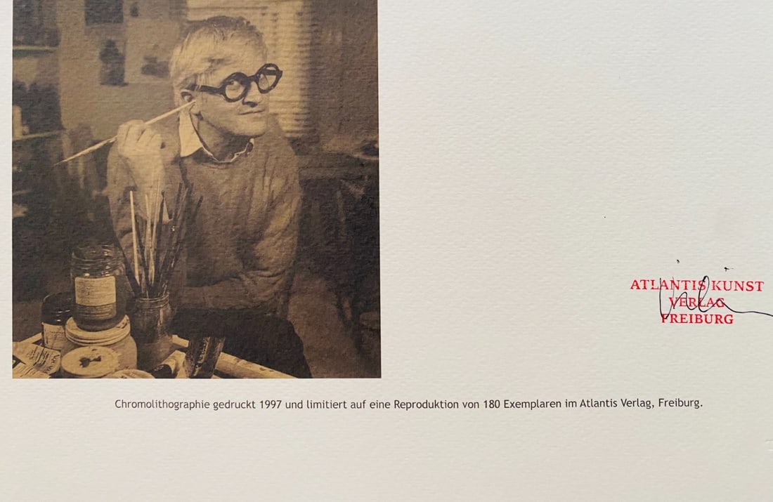 Numbered David Hockney Lithograph - 11