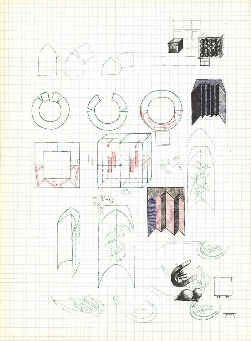 Alain Le Yaouanc Study VII Lithograph 1970, 15" x 11", Contemporary: Alain Le Yaouanc Study VII Lithograph 1970, 15" x 11", Contemporary A rare opportunity to own a piece of conceptual art from the 1970s, Alain Le Yaouanc's Study VII lithograph is a striking example