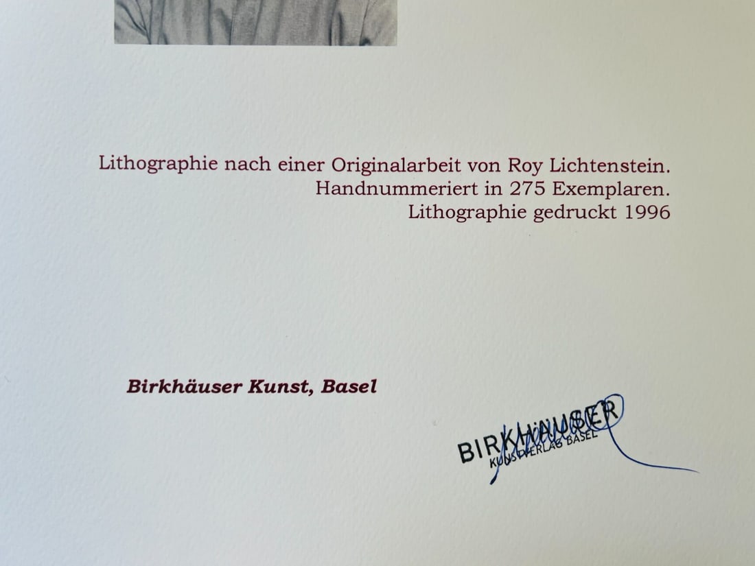 Numbered Roy Lichtenstein Lithograph - 10