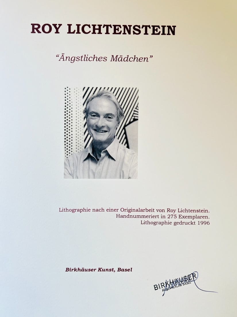 Numbered Roy Lichtenstein Lithograph - 8