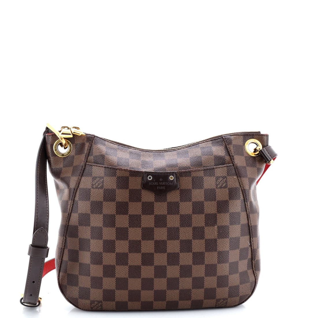 Louis Vuitton Damier South Bank Besace Bag: Louis Vuitton Damier South Bank Besace Bag A rare opportunity to own a timeless Louis Vuitton Damier South Bank Besace Bag, boasting the iconic Damier pattern and rich brown canvas exterior. With its