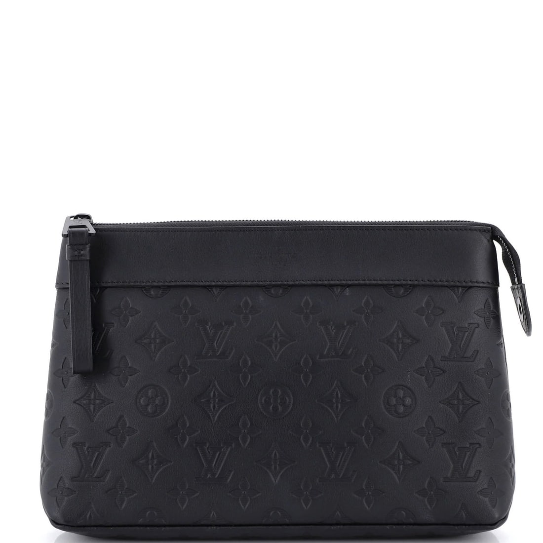 Leather Louis Vuitton Pochette Voyage Souple Monogram Shadow: Leather Louis Vuitton Pochette Voyage Souple Monogram Shadow A sleek and sophisticated accessory, the Pochette Voyage Souple Monogram Shadow from Louis Vuitton is a timeless classic that exudes elegan
