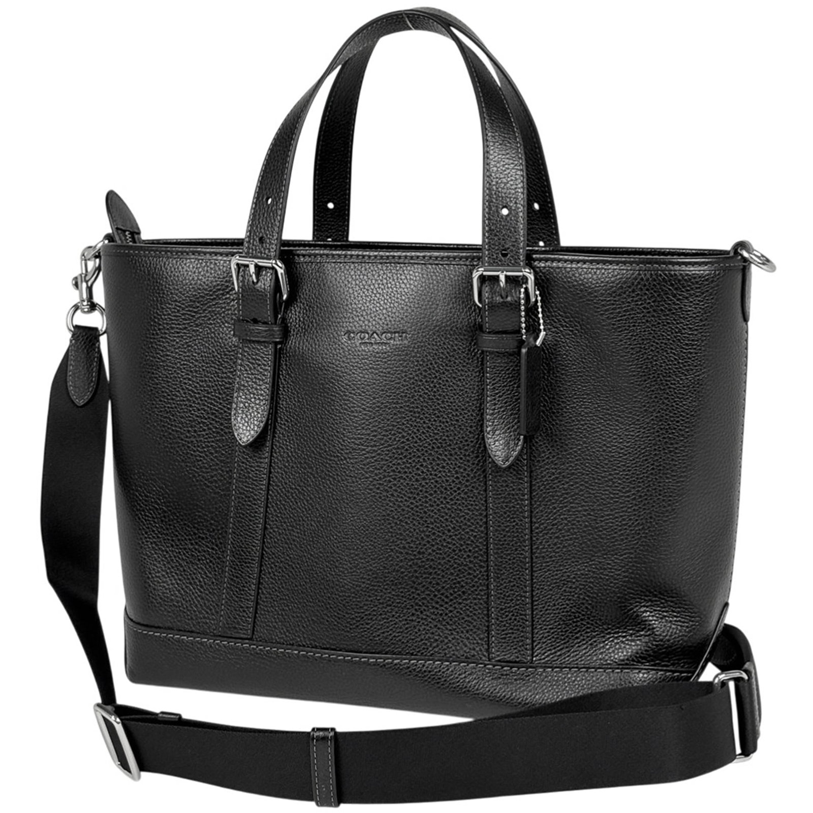 Coach Leather Shoulder Tote Bag: Coach Leather Shoulder Tote Bag A timeless Coach leather shoulder tote, this classic bag boasts premium quality and sleek design, perfect for work or everyday adventures. With its durable black leathe