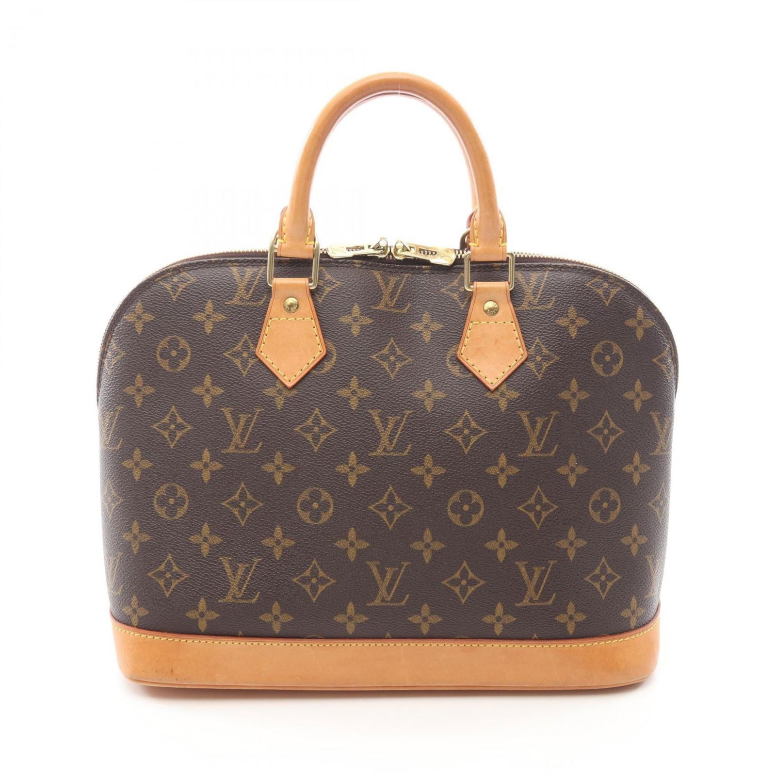 Louis Vuitton Coated Canvas Leather Handbag: Louis Vuitton Coated Canvas Leather Handbag A timeless piece from the iconic Louis Vuitton brand, this brown coated canvas leather handbag boasts classic design and premium materials. With its durable