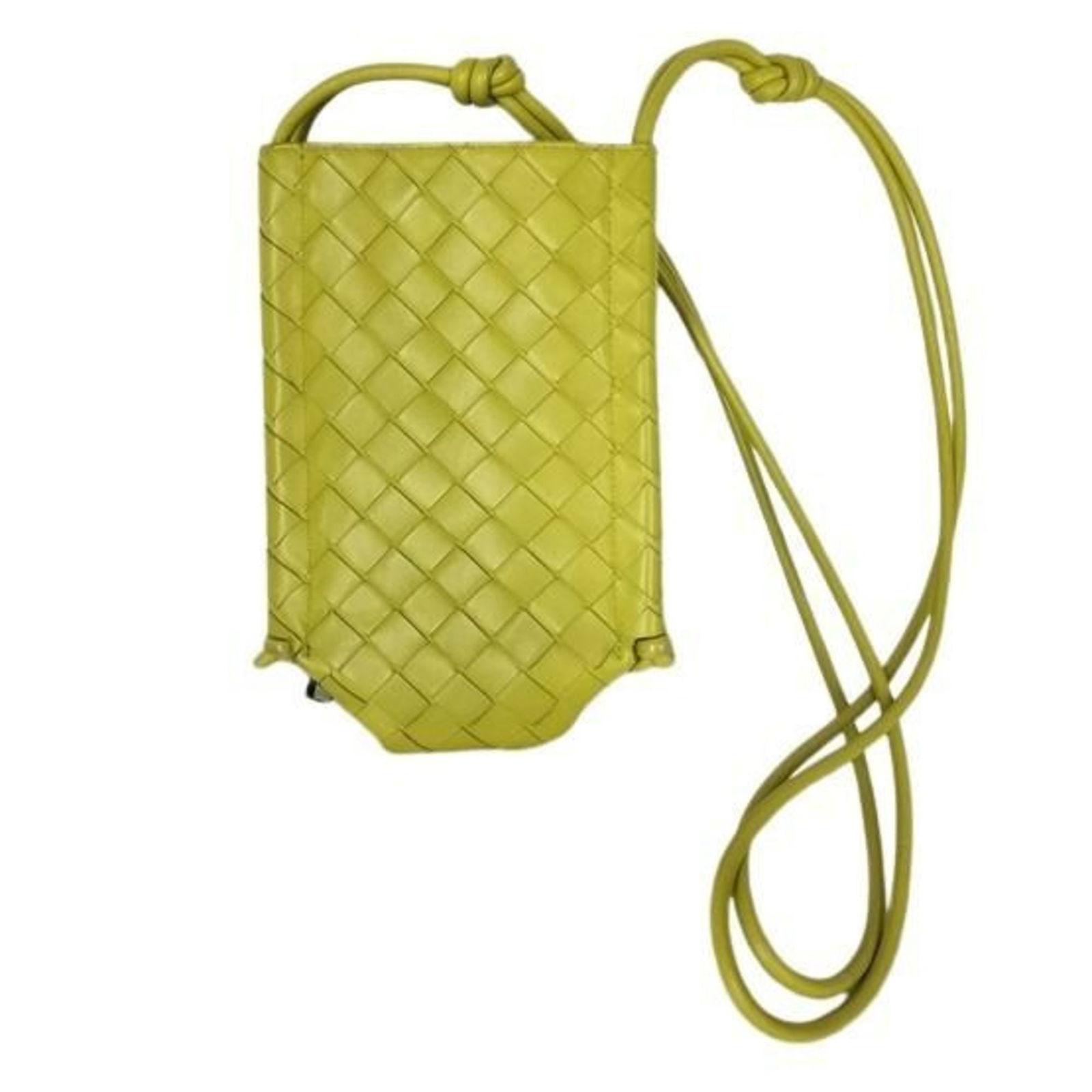 Bottega Veneta Leather Shoulder and Tote Bag: Bottega Veneta Leather Shoulder and Tote Bag A timeless Bottega Veneta shoulder and tote bag in vibrant green and yellow hues, crafted from luxurious lambskin leather. With its classic design and