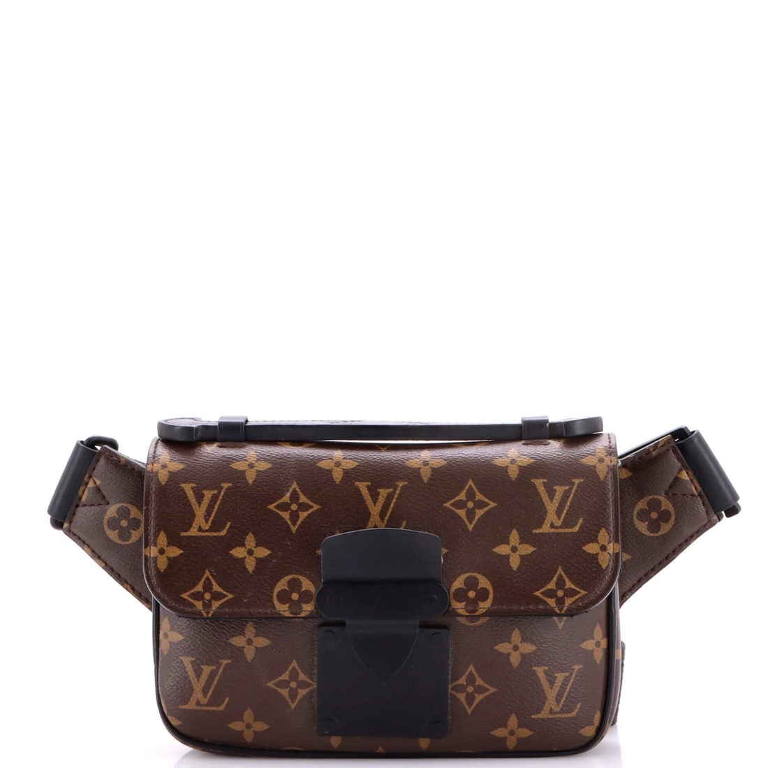 Louis Vuitton S Lock Sling Bag in Macassar Monogram Canvas: Louis Vuitton S Lock Sling Bag in Macassar Monogram Canvas The Louis Vuitton S Lock Sling Bag in Macassar Monogram Canvas is a timeless and sophisticated accessory that exudes luxury. With its iconic