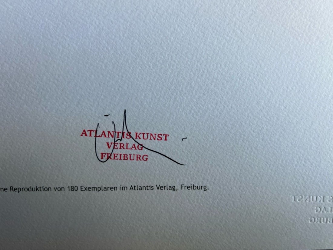 Lithograph Lucio Fontana - 10