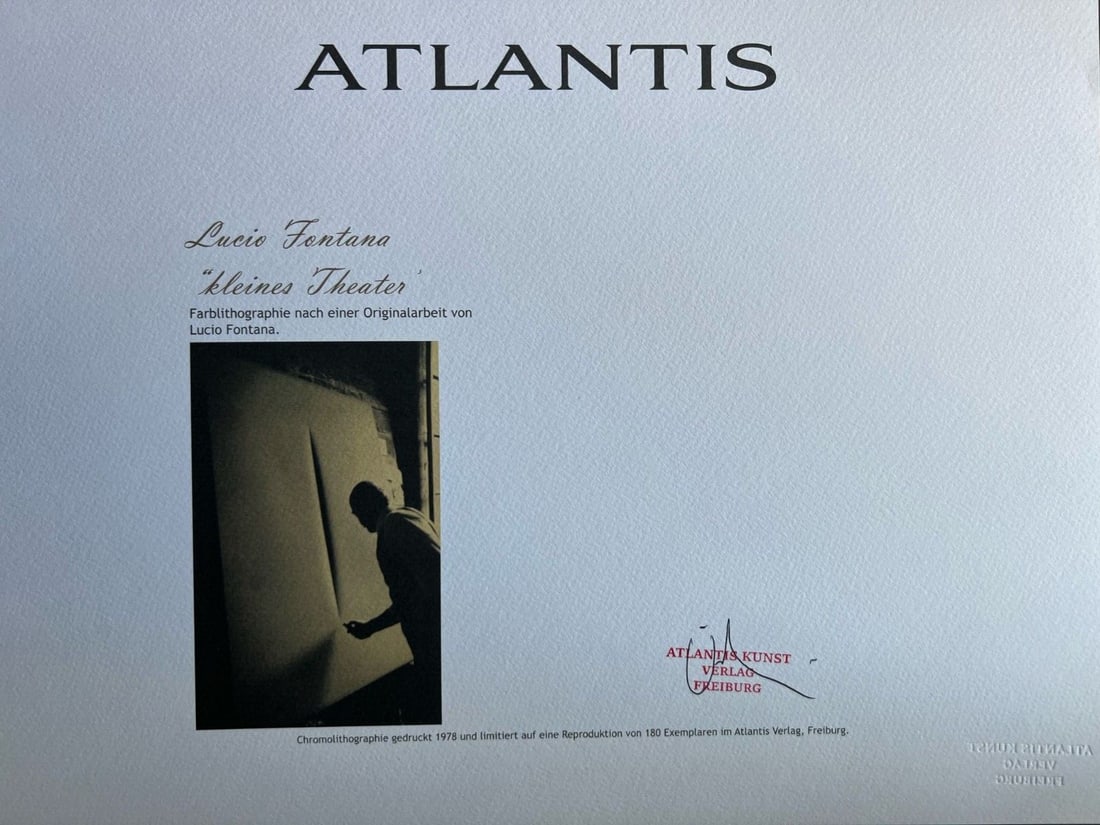 Lithograph Lucio Fontana - 7