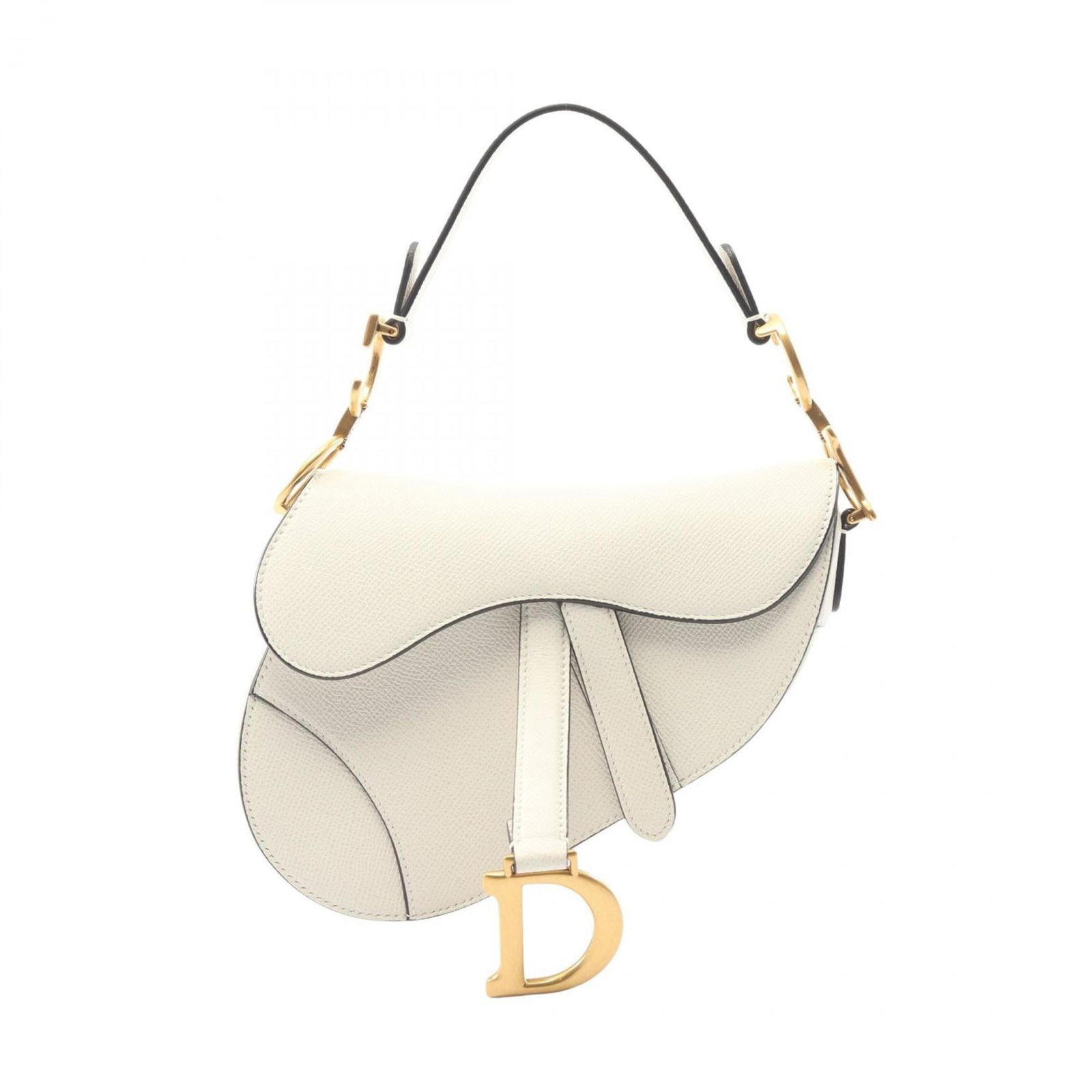 Christian Dior Saddle Leather Handbag: Christian Dior Saddle Leather Handbag Elegant and sophisticated, the Christian Dior Saddle Leather Handbag is a timeless classic that exudes refinement and poise. With its crisp white leather